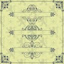 Vintage Ornamental Frame Set Vector for Laser Cutting