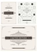 Vintage Ornamental Frames and Decorative Labels Vector Set