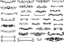 Vintage Ornate Dividers and Borders Collection Vector File
