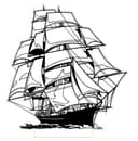 Vintage Sailing Ship LED Acrylic Night Light DXF Vector