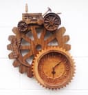 Vintage Tractor Gear Wall Clock 3D STL File for CNC
