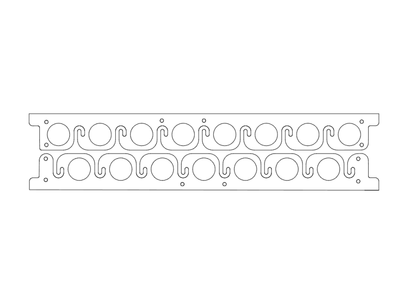 Wall Mounted Fishing Rod Holder Vector Design DXF File