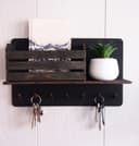 Wall Mounted Key Holder with Shelf Laser Cut Vector File