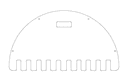 Wall-Mounted Laser Cut Bat Rack DXF Vector Design