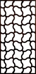 Wavy Geometric Grille Panel Design Vector - DXF File