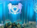 Wedding Heart with Angels Laser Cut File Vector