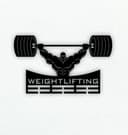 Weightlifting Medal Hanger Laser Cut DXF Vector Template