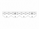 Western Barbed Wire and Star Border DXF Vector File