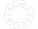 Wheel Rim Stiffener Plate Vector File DXF