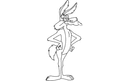 Wile E. Coyote Vector DXF File for Laser Cutting