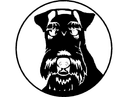 Wire Fox Terrier Dog Portrait Vector File for Laser Cutting