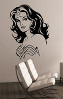 Wonder Woman Comic Style Wall Art Vector File for Laser Cutting