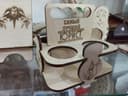 Wooden 4-Bottle Beer Caddy Laser Cut Vector Plan