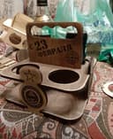 Wooden Beer Caddy for 4 Bottles Laser Cut Vector File