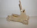 Wooden Catapult 3D Puzzle Vector File for Laser Cutting