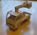Wooden Cherry Picker Truck 3D Puzzle Laser Cut Vector DXF File