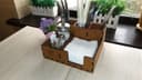 Wooden Cutlery and Napkin Holder Laser Cut Vector Plan