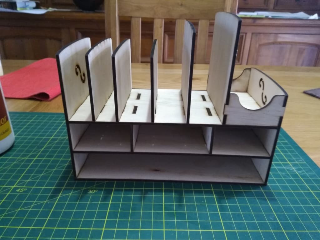 Wooden Desk Organizer Charging Station Laser Cut Vector File