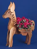 Wooden Donkey Planter Stand Scroll Saw Pattern PDF