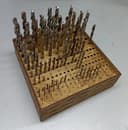 Wooden Drill Bit Organizer Stand DXF Vector File for Laser Cut