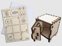 Wooden Mini Safe Vault Toy DXF CDR Laser Cut Vector Design