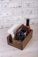 Wooden Napkin and Spice Holder Vector for Laser Cutting