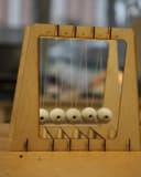 Wooden Newton's Cradle Laser Cut Project - Free Vector File