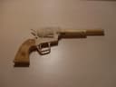 Wooden Revolver Rubber Band Gun Vector File for Laser Cutting