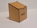 Wooden Salt Box Laser Cut Vector File SVG