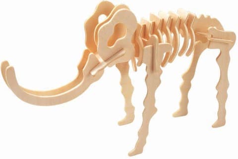 Woolly Mammoth 3D Puzzle Laser Cut Vector File (DXF)