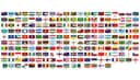World Country Flags Collection Vector Set for Laser Cutting