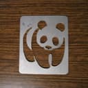 WWF Panda Logo Vector for Laser Cutting - Free DXF File