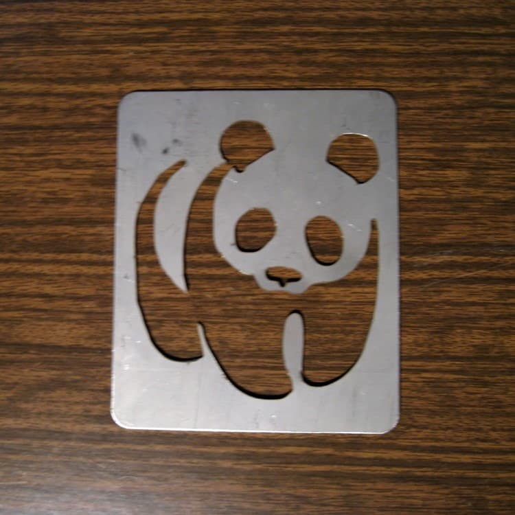 WWF Panda Logo Vector for Laser Cutting - Free DXF File
