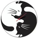 Yin Yang Cats Wall Clock Laser Cut Vector File