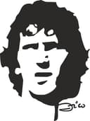 Zico Legendary Soccer Player Silhouette Vector Design
