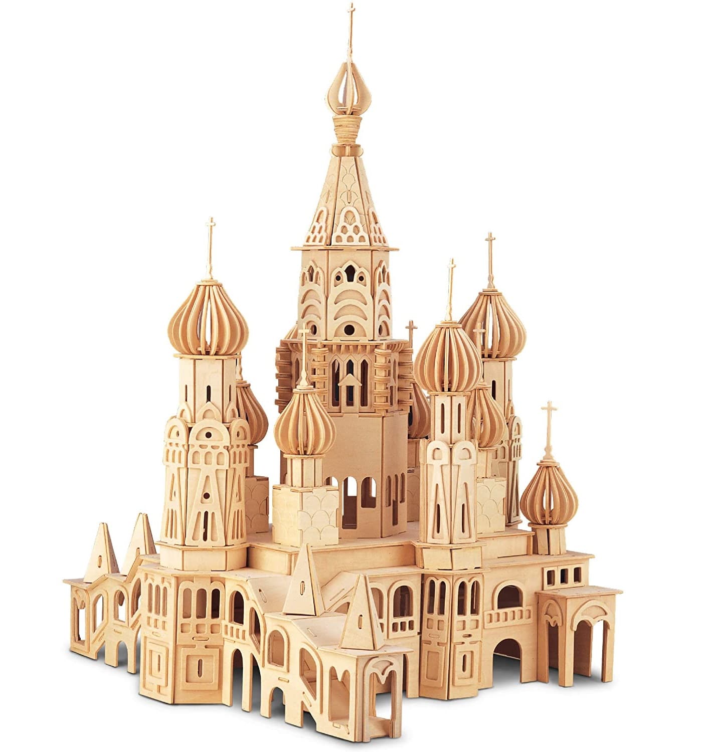 3D Cathedral Wooden Puzzle Laser Cut SVG Template