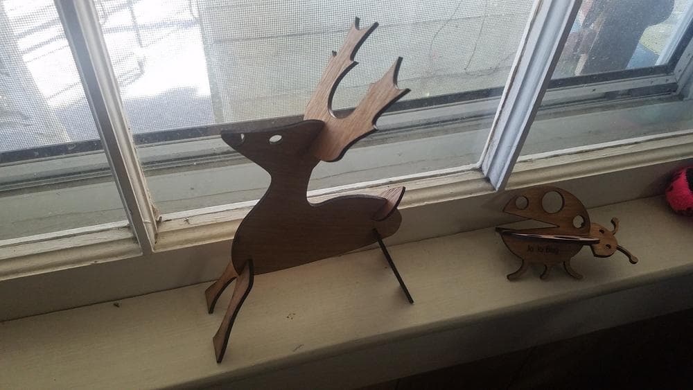 3D Deer Laser Cut Model - Free SVG Vector File