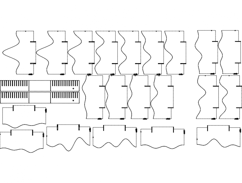 3D Layered Landscape Art DXF Vector for Laser Cutting