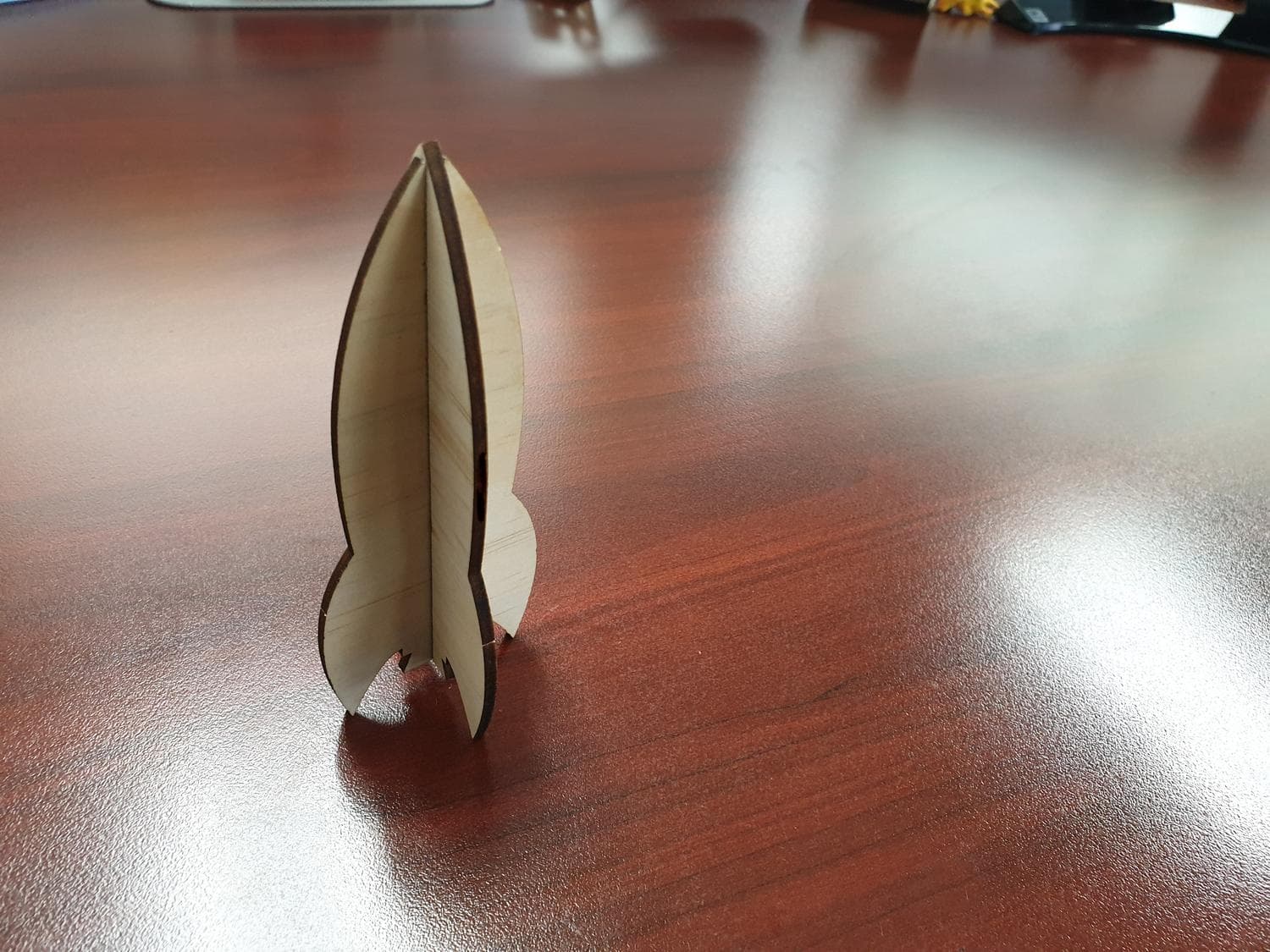 3D Rocket Ship Laser Cut Template SVG File