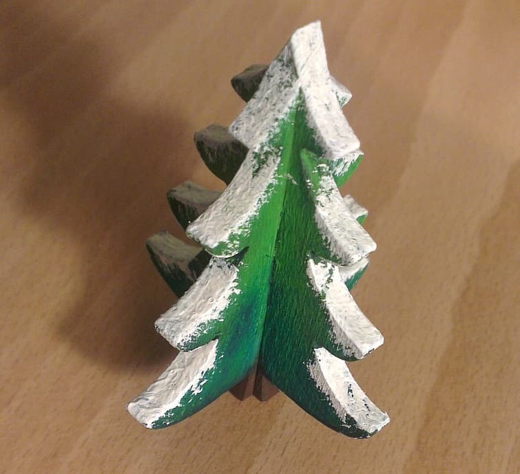 3D Slotted Christmas Tree Laser Cut Vector File