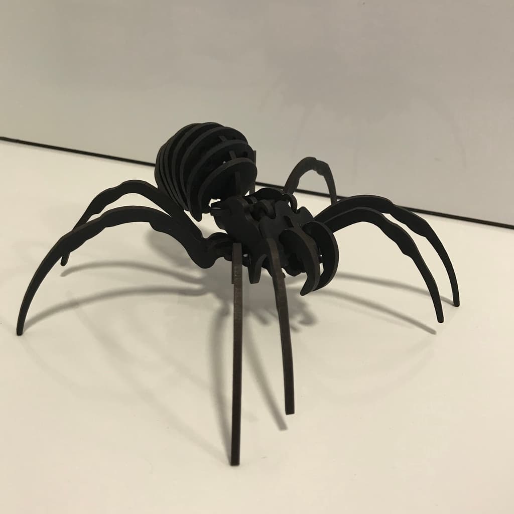 3D Spider Puzzle Laser Cut Vector File (SVG)