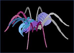 3D Spider Puzzle Vector File for Laser Cutting (DXF)