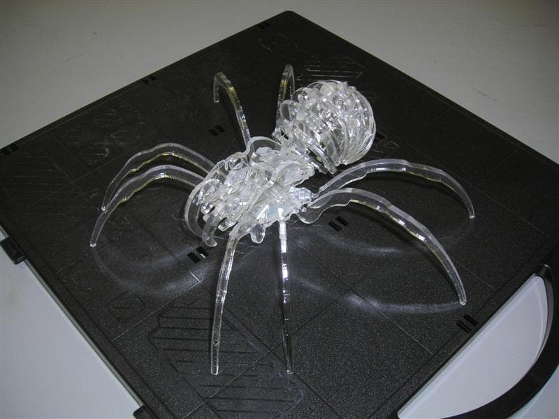 3D Spider Puzzle Vector Model for Laser Cutting (DXF)