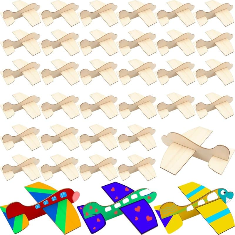 3D Wooden Airplane Model Kit Laser Cut Vector File