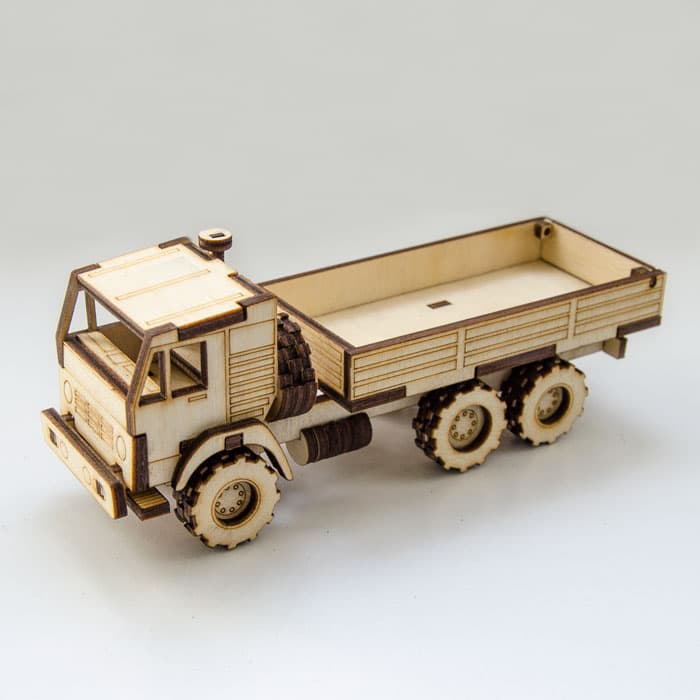 3D Wooden Dump Truck Laser Cut Project File