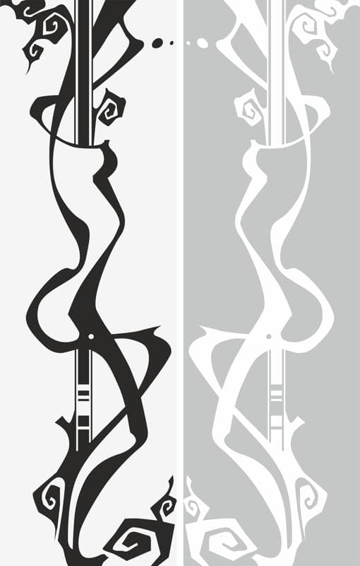 Abstract Elegant Swirl Decorative Panel Vector for Laser Cutting