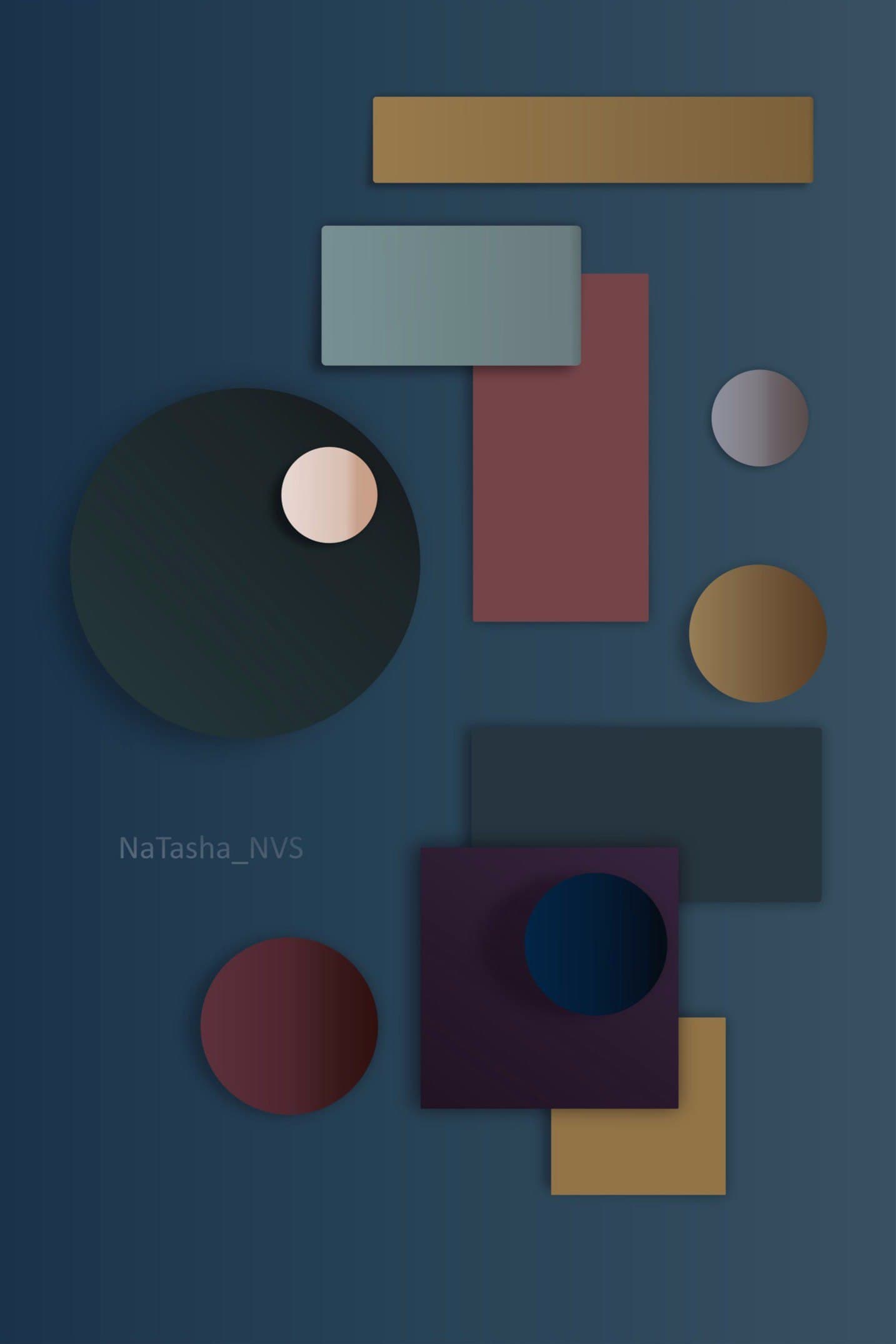 Abstract Geometric Composition Vector File for Laser Cutting
