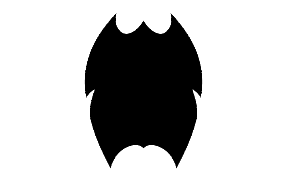 Abstract Shield Shape Vector File for Laser Cutting DXF