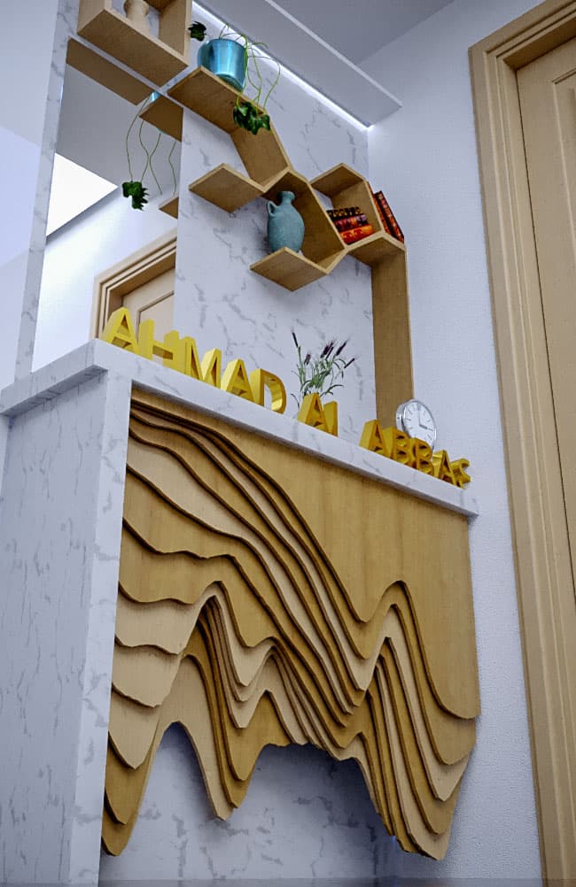 Abstract Topographic Layered Wall Art DXF File for Laser Cutting