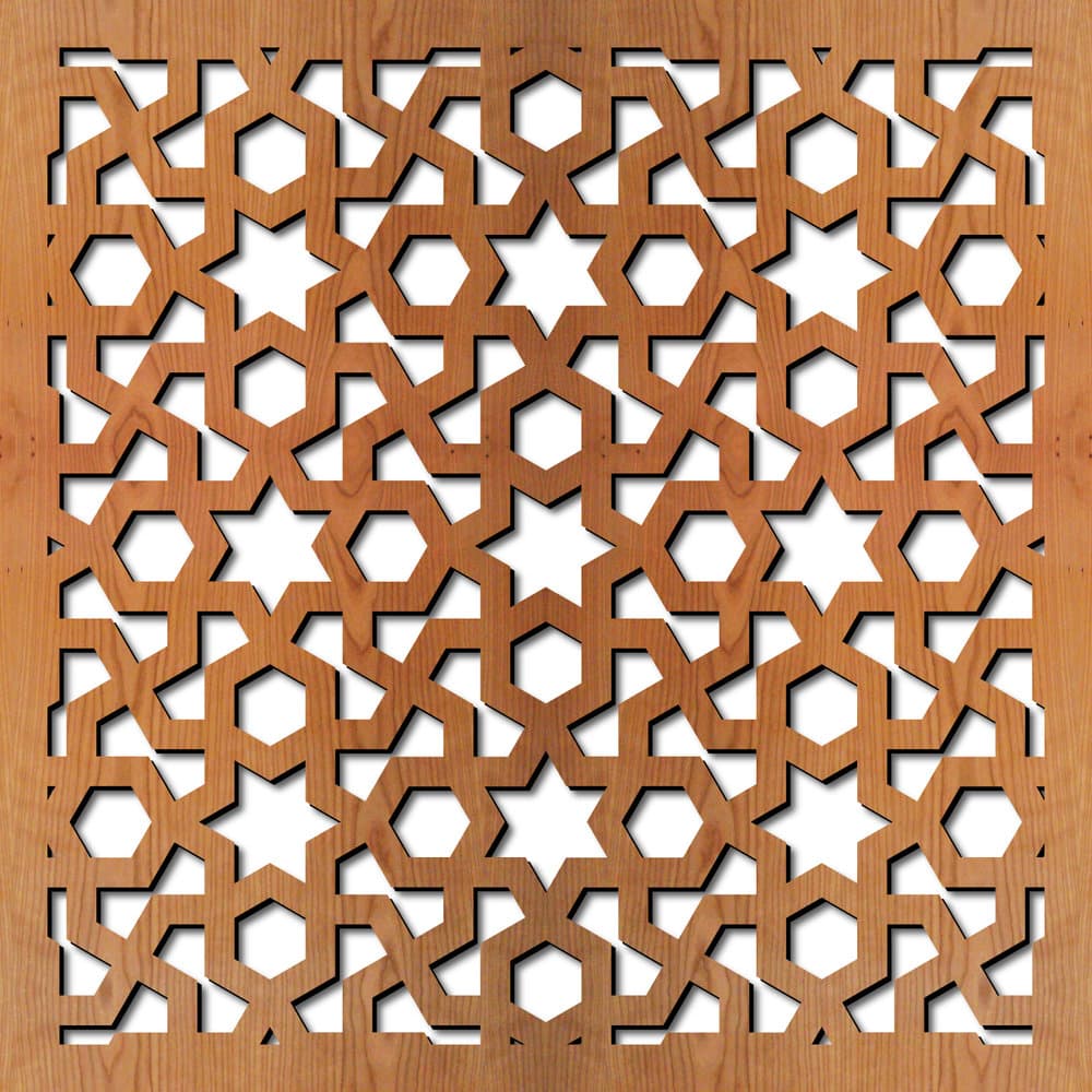 Arabic Geometric Laser Cut Panel Vector DXF File
